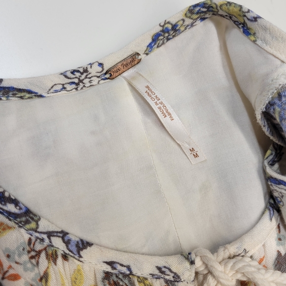 Free People Lucky Loosey Boho Dress Honeysuckle Medium - Picture 6 of 6